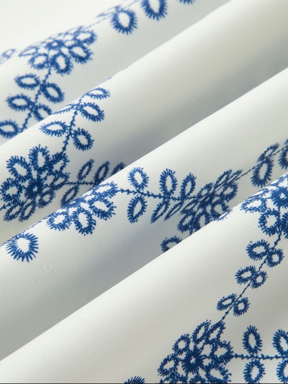 Commense White & Blue Maxi Skirt set- - Picture 5 of 5